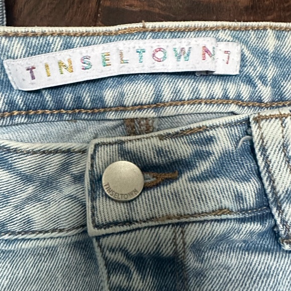 Tinseltown Light Blue Distressed Women's Jeans - Picture 2 of 5